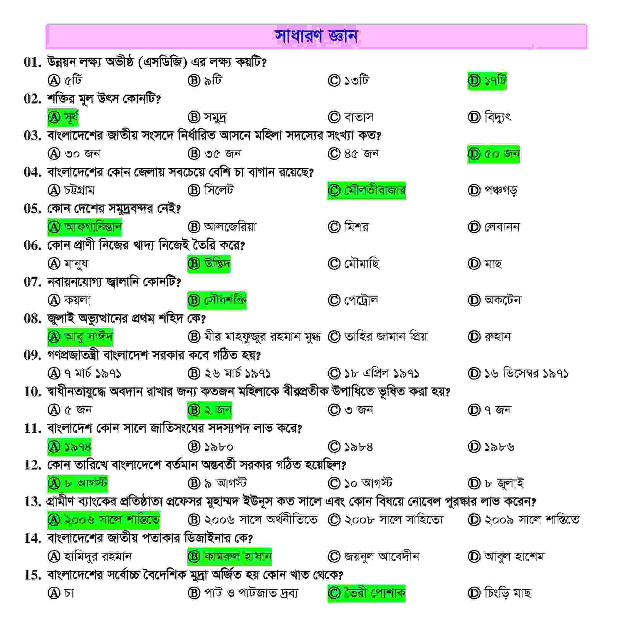 জাতীয় বিশ্ববিদ্যালয় বাণিজ্য ইউনিট ভর্তি পরীক্ষার প্রশ্ন সমাধান ২০২৫