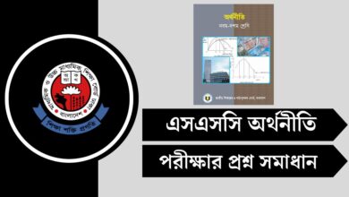 (সকল বোর্ড) এসএসসি অর্থনীতি পরীক্ষার প্রশ্ন সমাধান ২০২৫ PDF