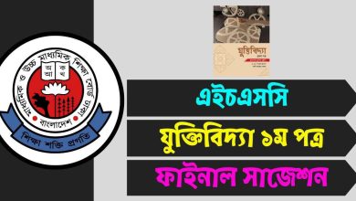 এইচএসসি যুক্তিবিদ্যা ১ম পত্র ফাইনাল সাজেশন ২০২৫ (MCQ ও সৃজনশীল একসাথে)